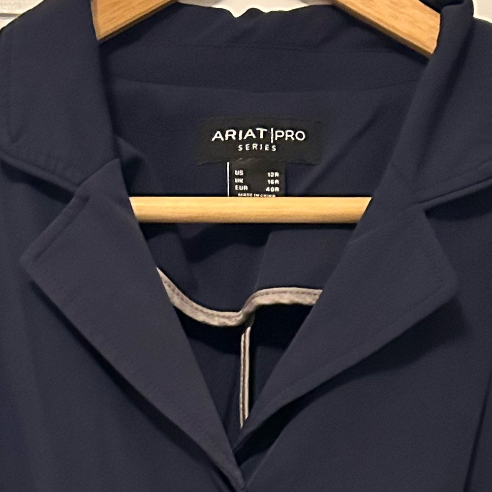 Navy Women's Equestrian Show Jacket - Picture 2 of 3